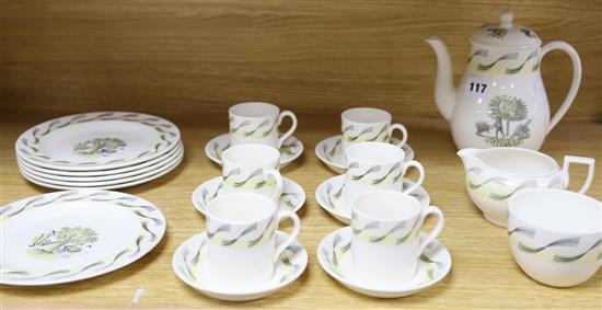 Eric Ravilious for Wedgwood: a 20-piece  Garden coffee service